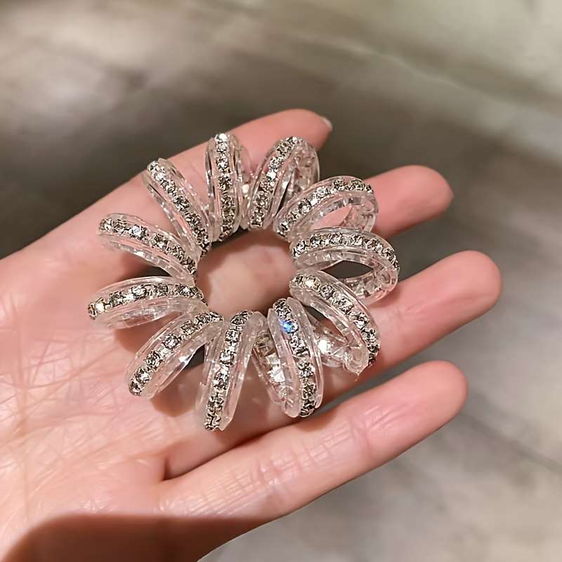 Style Acrylic Spiral Hair Ties