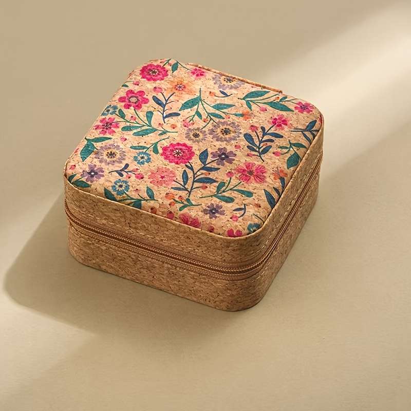 Vintage Floral Mini Jewelry Box