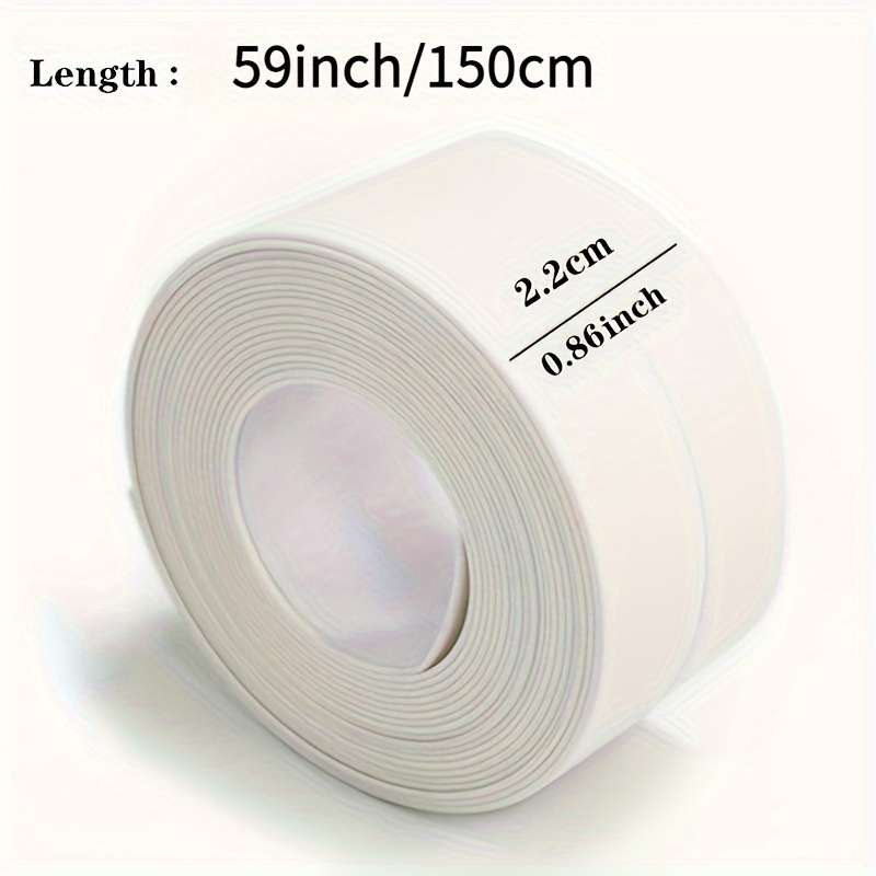 1 roll 1 meter waterproof white self