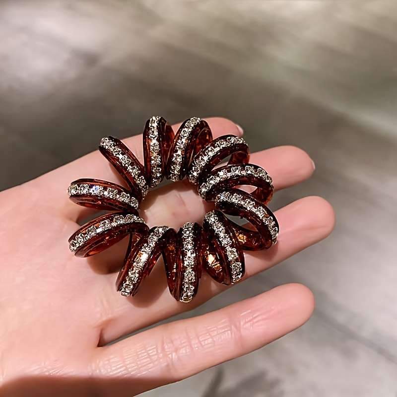 Style Acrylic Spiral Hair Ties