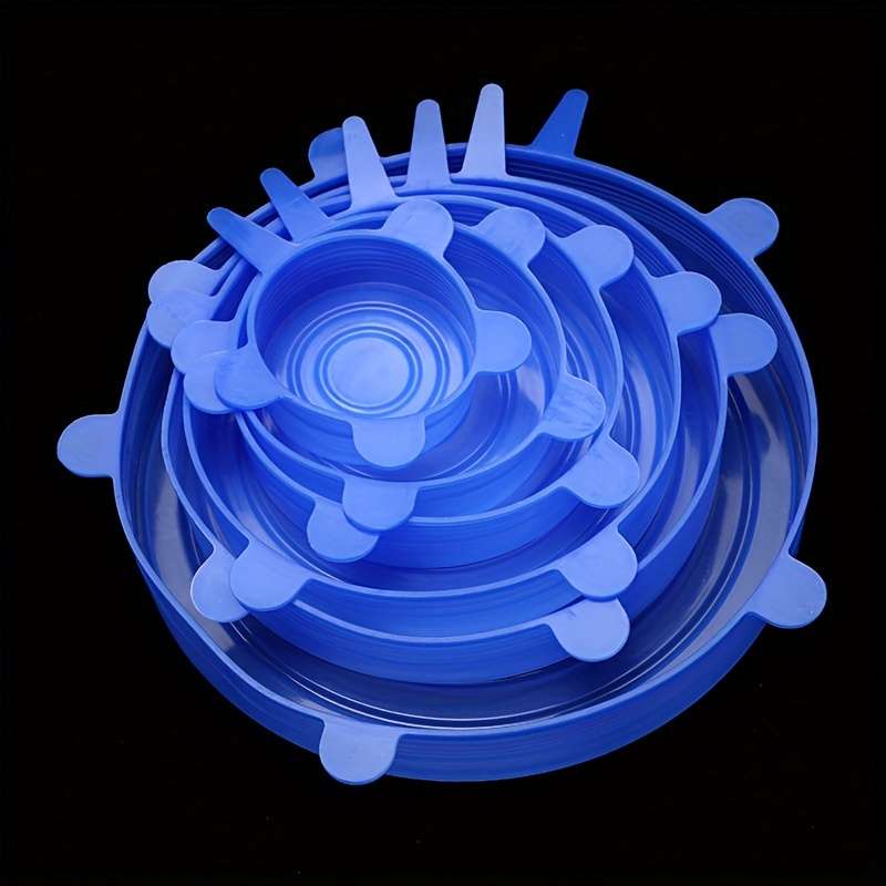 6pcs Reusable Silicone Stretch Lids