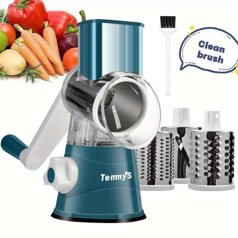 Rotary Cheese Grater And Vegetable Slicer