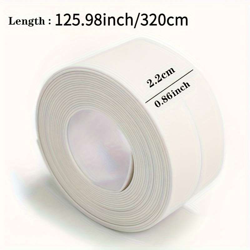 1 roll 1 meter waterproof white self