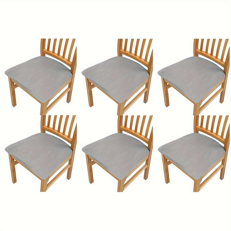 Set Of 4 Waterproof Elastic Milk Fiber Fabric Stool Covers