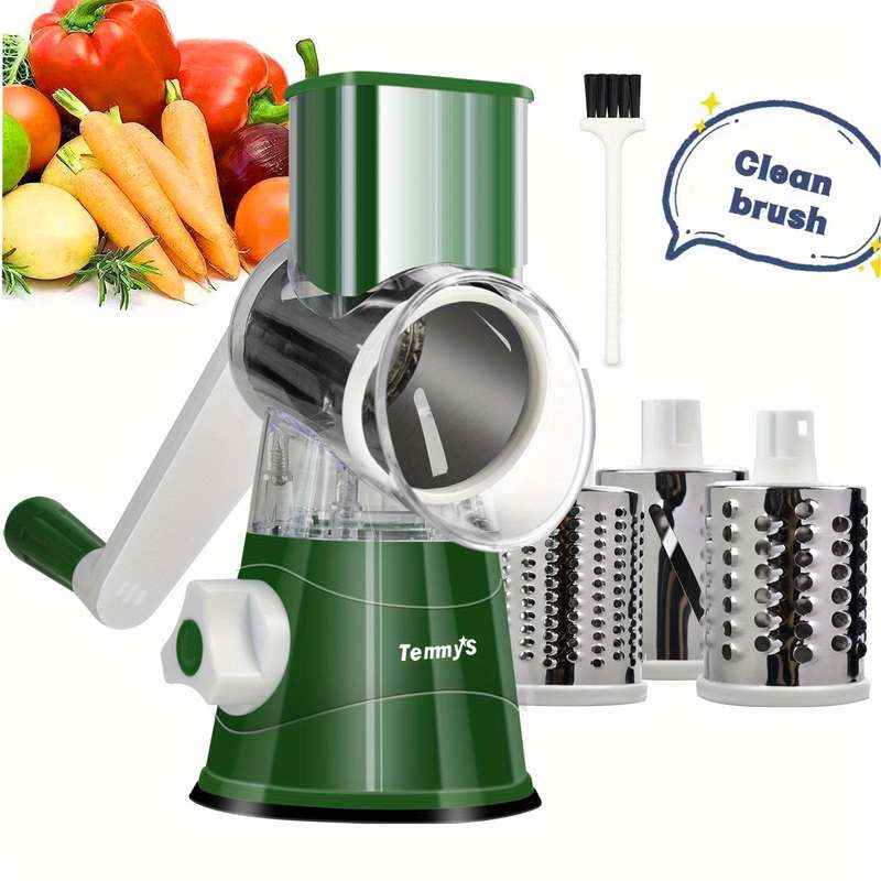 Rotary Cheese Grater And Vegetable Slicer