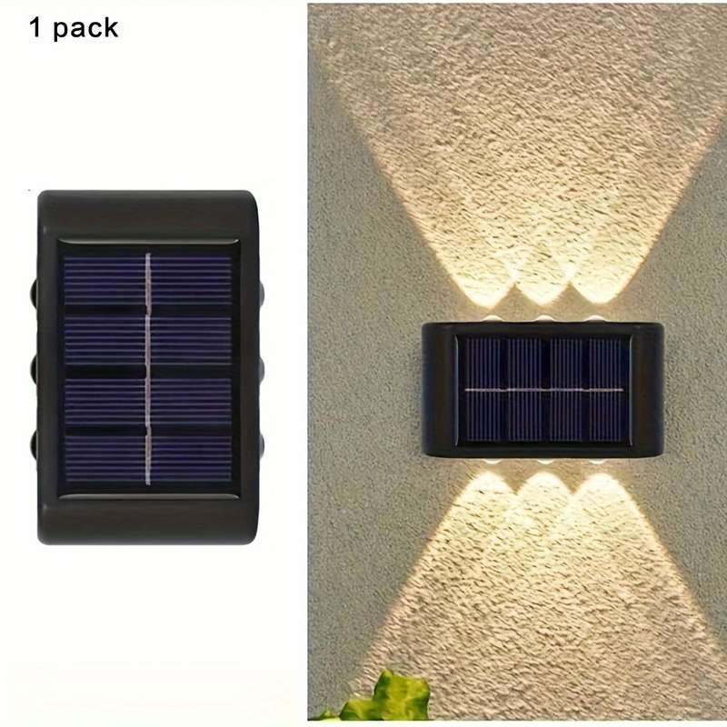 Solar Fence Light Up And Down Lighting