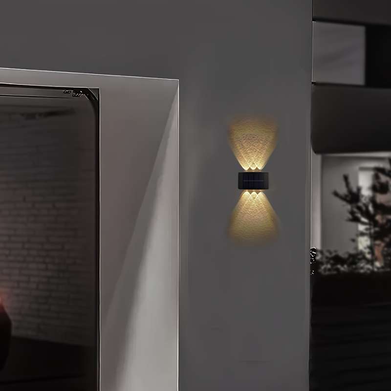 Solar Fence Light Up And Down Lighting