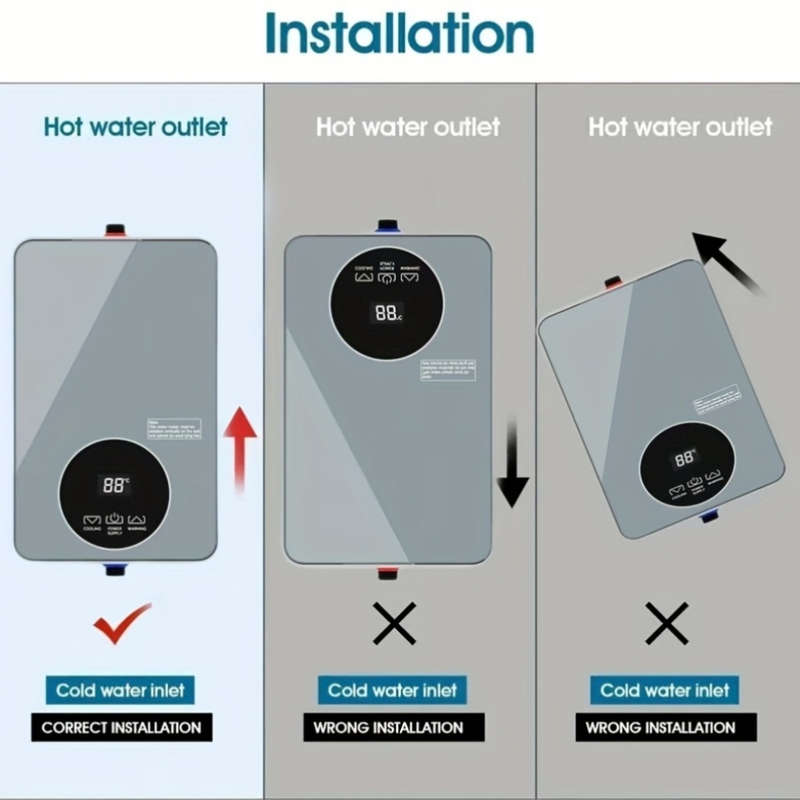 5500W 220V Electric Tankless Water Heater
