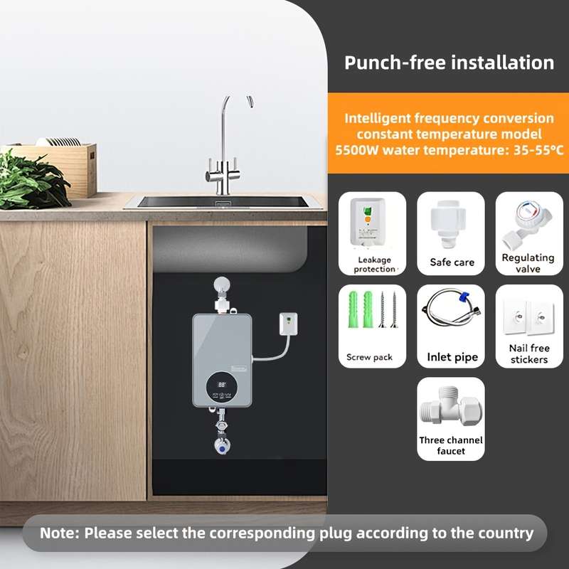 5500W Electric Tankless Water Heater