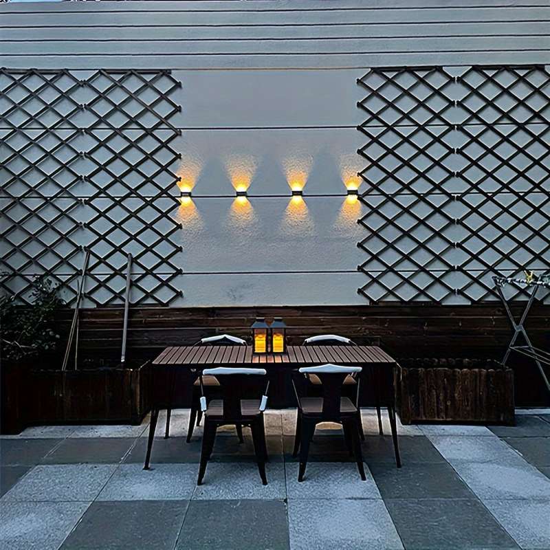 Solar Fence Light Up And Down Lighting