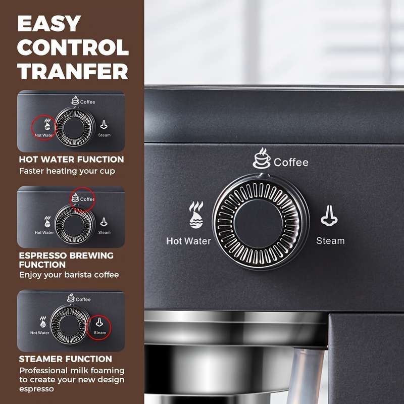 Stainless Steel Espresso Machine
