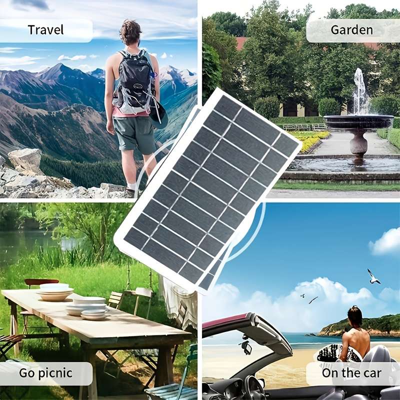 Solar Portable Charging Panel USB Charger
