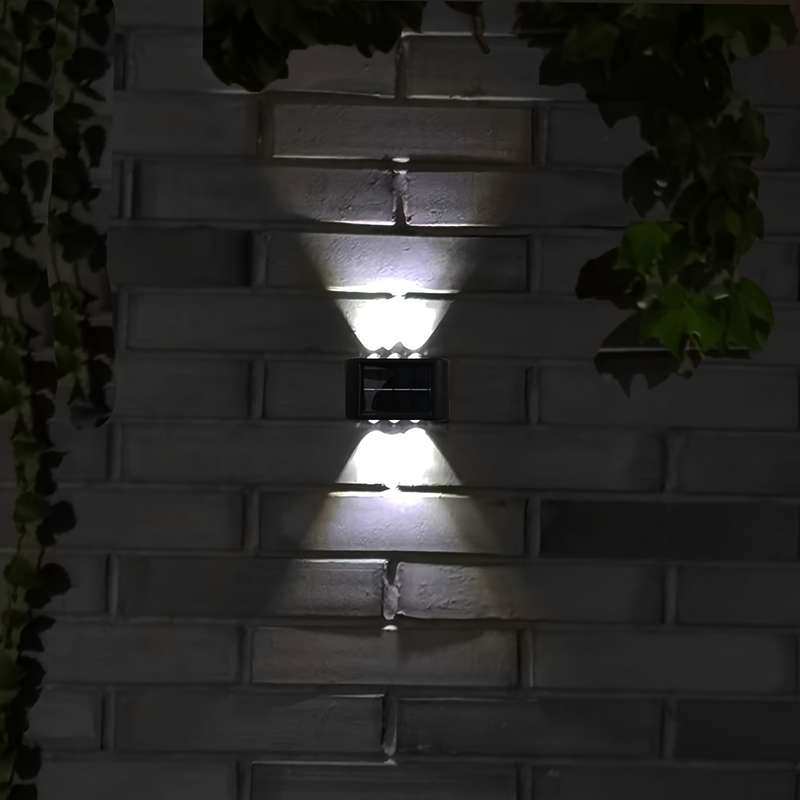 Solar Fence Light Up And Down Lighting