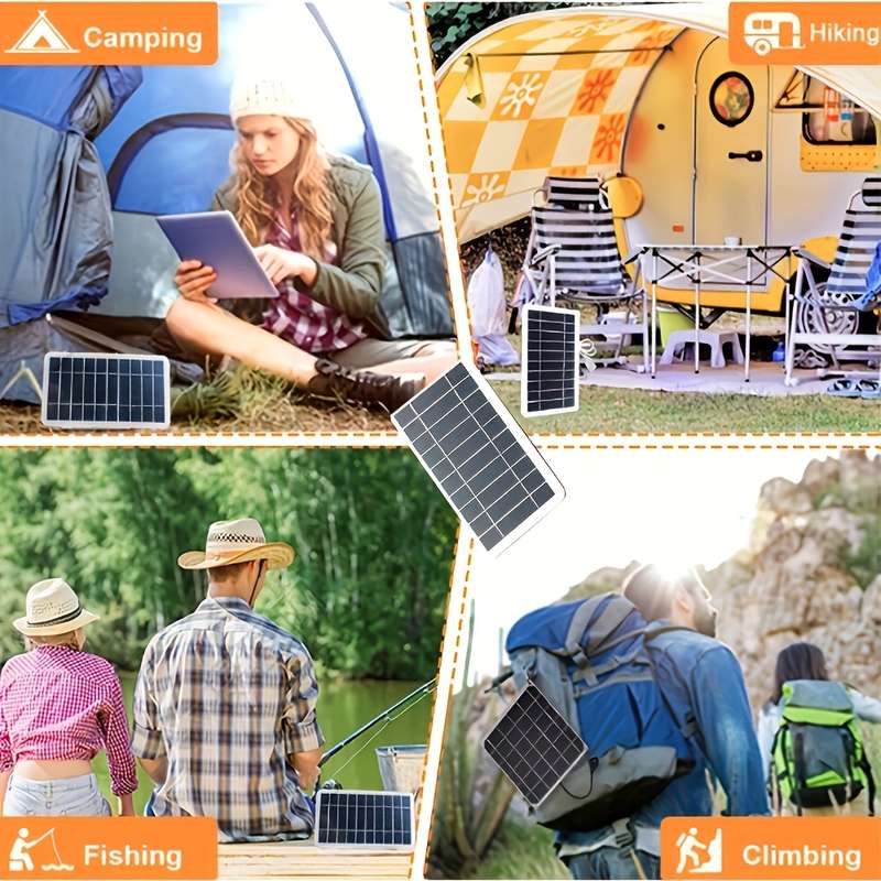 Solar Portable Charging Panel USB Charger