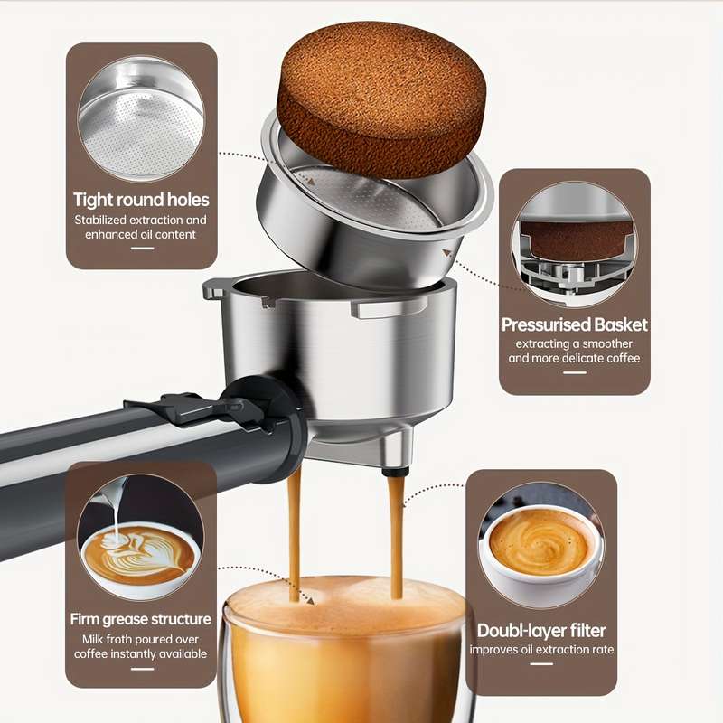Stainless Steel Espresso Machine