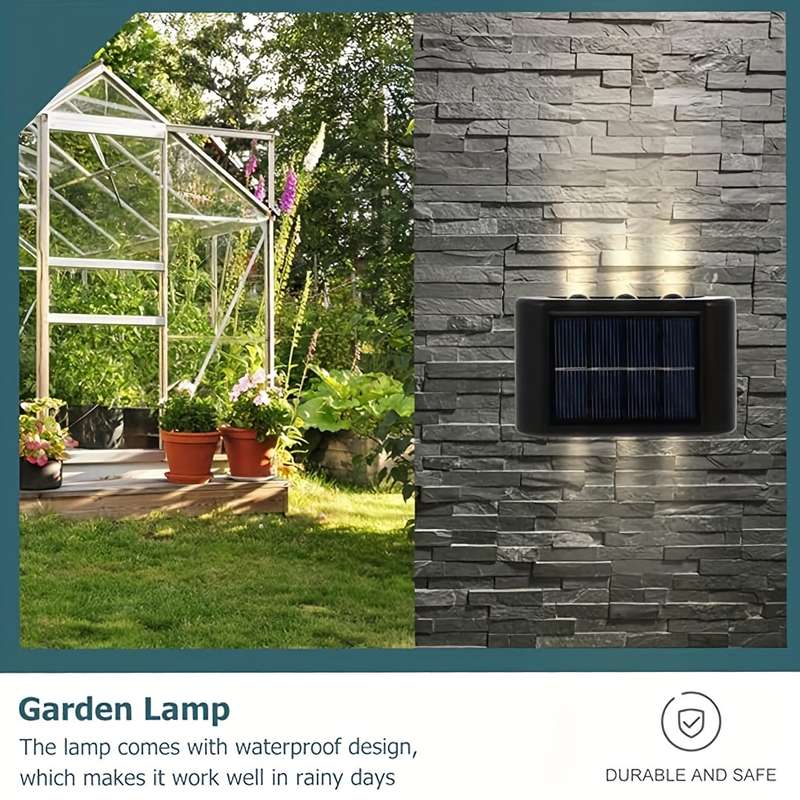 Solar Fence Light Up And Down Lighting