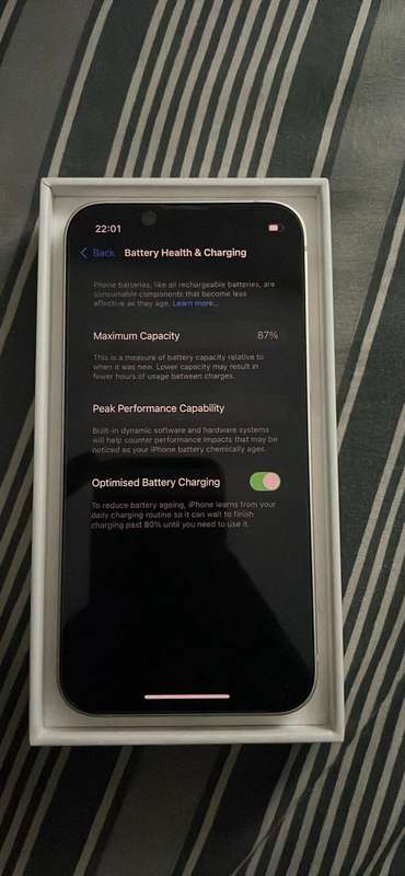 Apple iPhone 13 Mini 128GB Starlight (White) 87% Battery Health