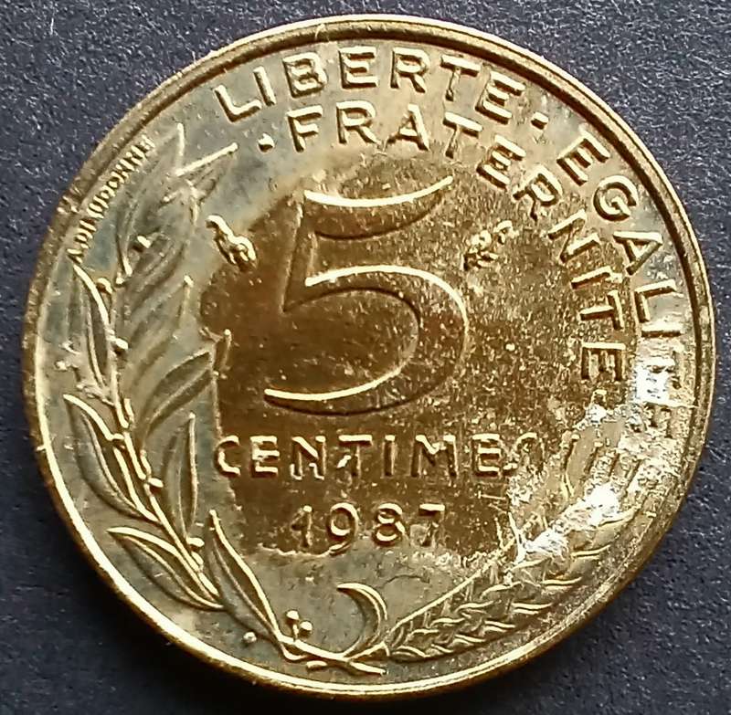France 1987 5 c
