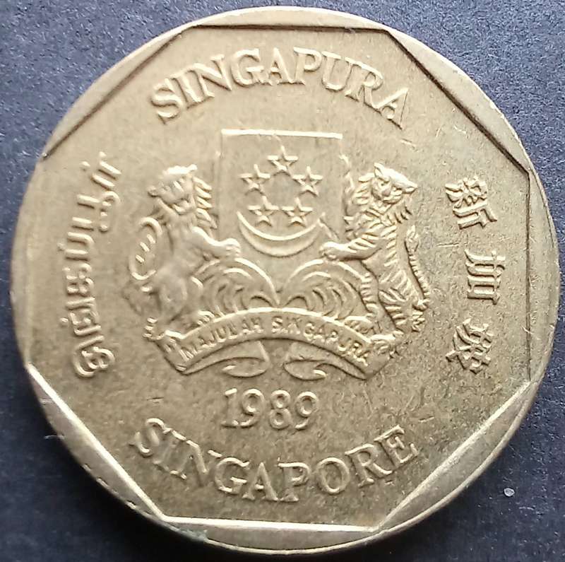 Singapore 1989 1 Dollar