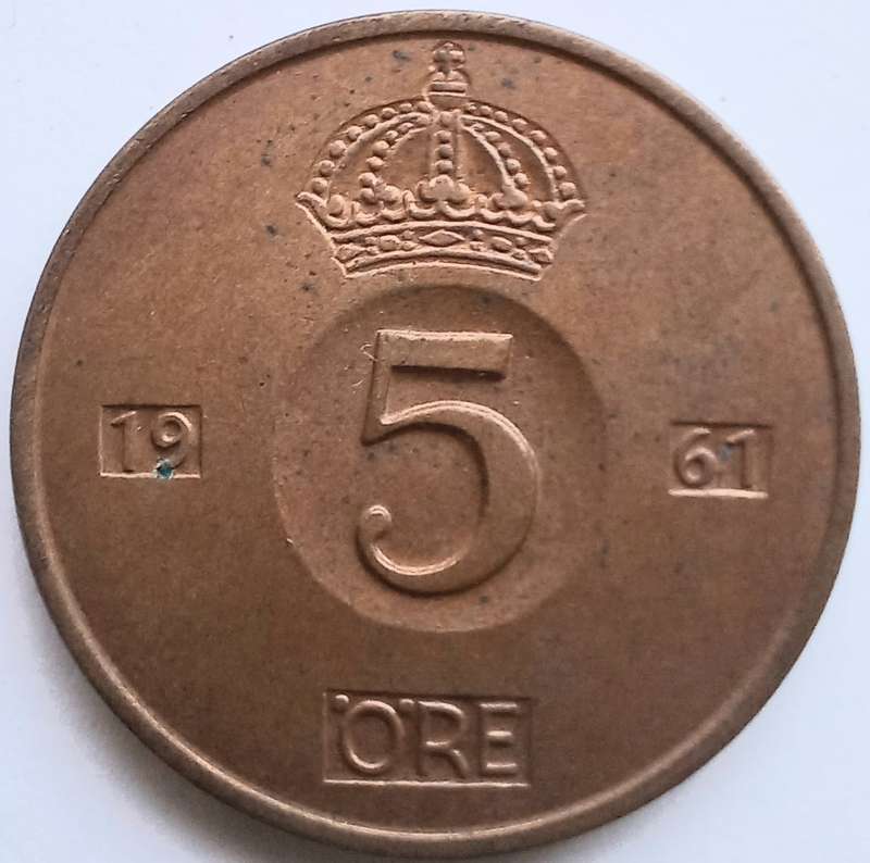 Sweden 1961 5 Ore