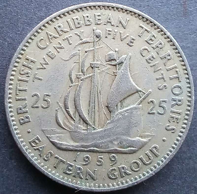 British Caribbean Territories 1959 25 Cent
