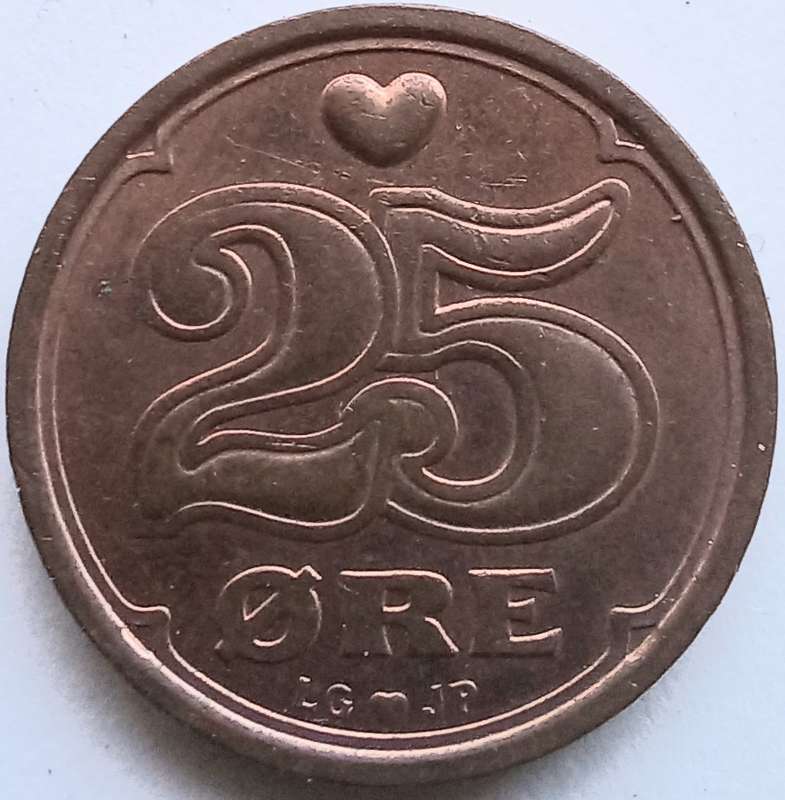 Danmark 1999 25 Ore