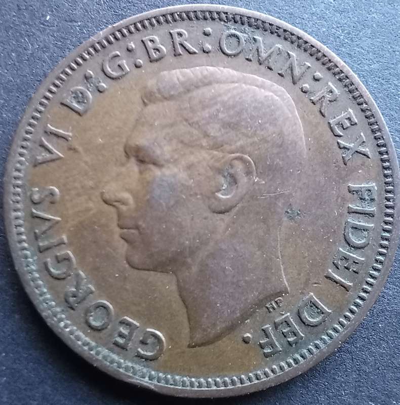 Great Britain 1949 Half Penny