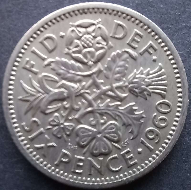 Great Britain 1960 Sixpence