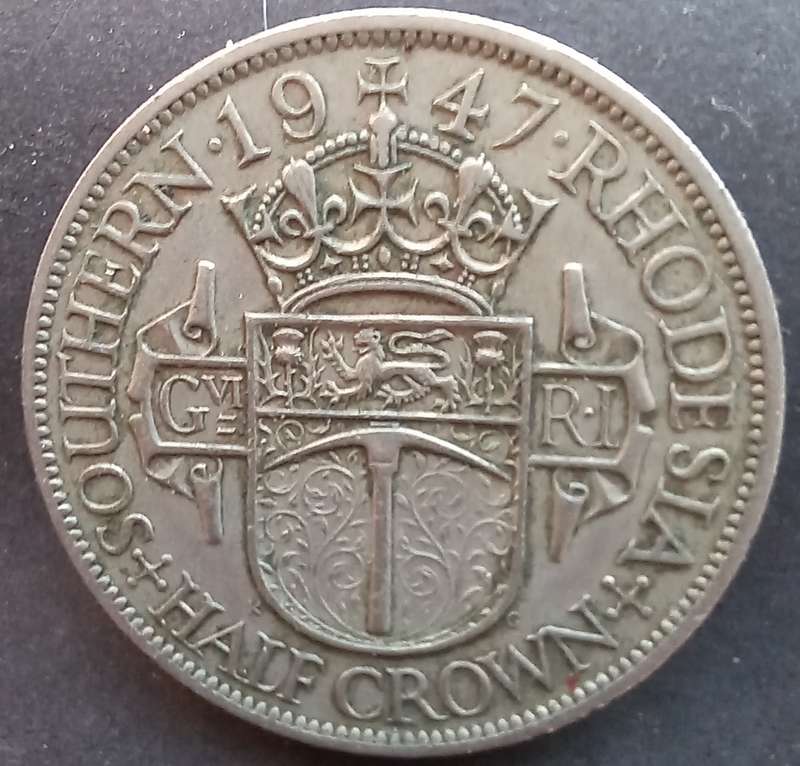 Southern Rhodesia 1947  Half Crown
