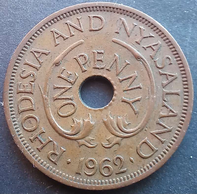 Rhodesia & Nyasaland 1962 1 Penny