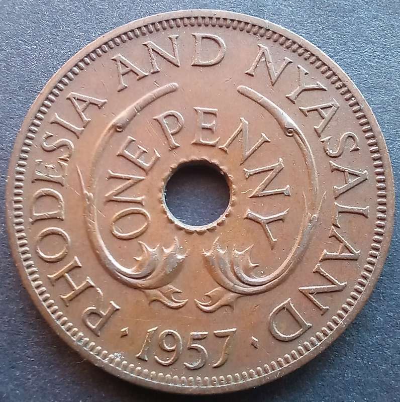 Rhodesia & Nyasaland 1957 1 Penny