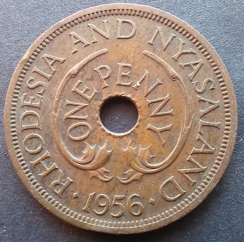 Rhodesia & Nyasaland 1956 1 Penny