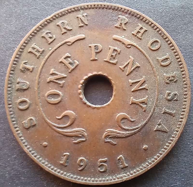 Southern Rhodesia 1951 1 penny
