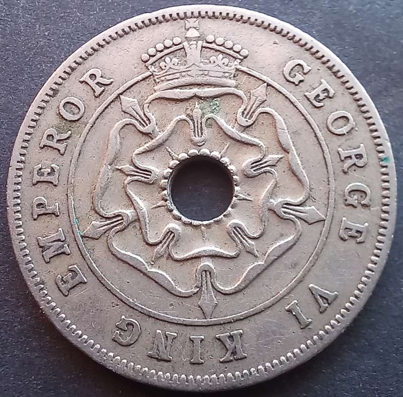 Southern Rhodesia 1938 Nickel 1 penny