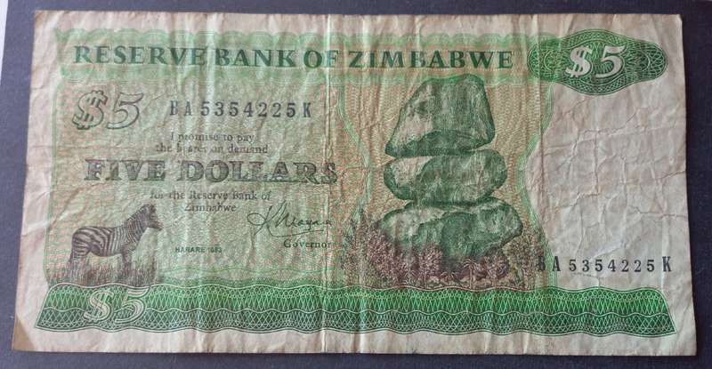 Zimbabwe 5 Dollar