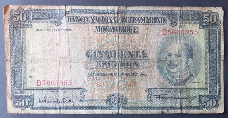 Mozambique 50 Escudos 1958