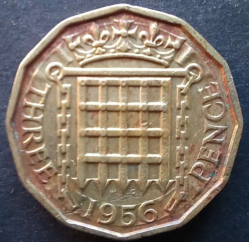 Great Britain 1956 Three Pence