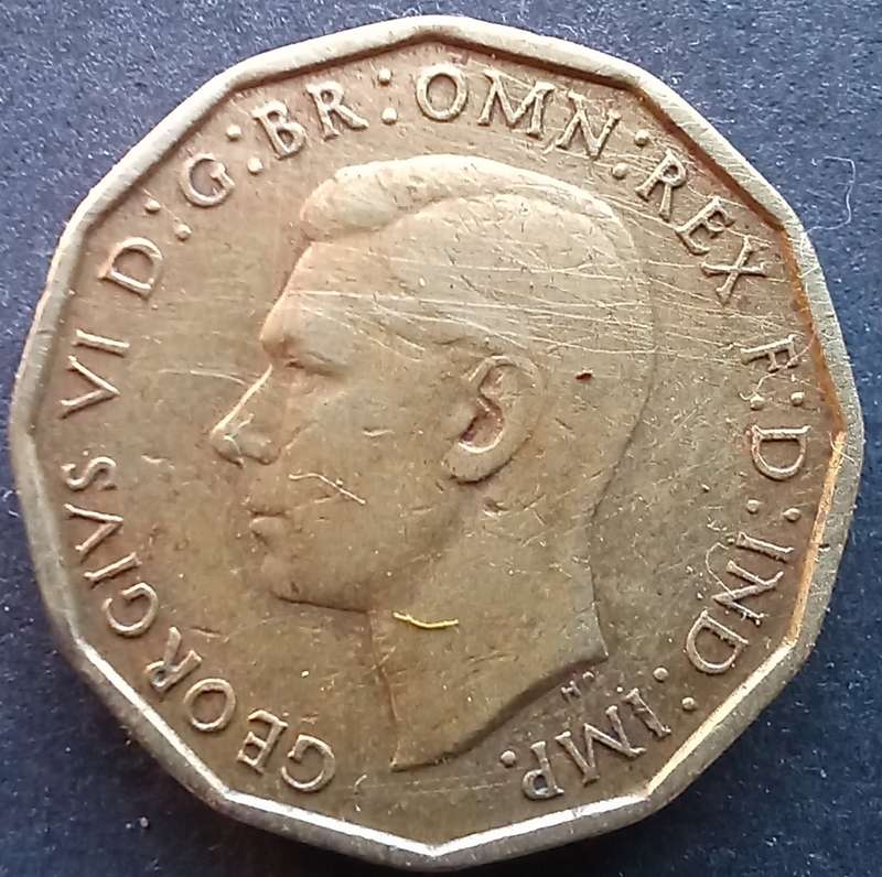 Great Britain 1945 Three Pence
