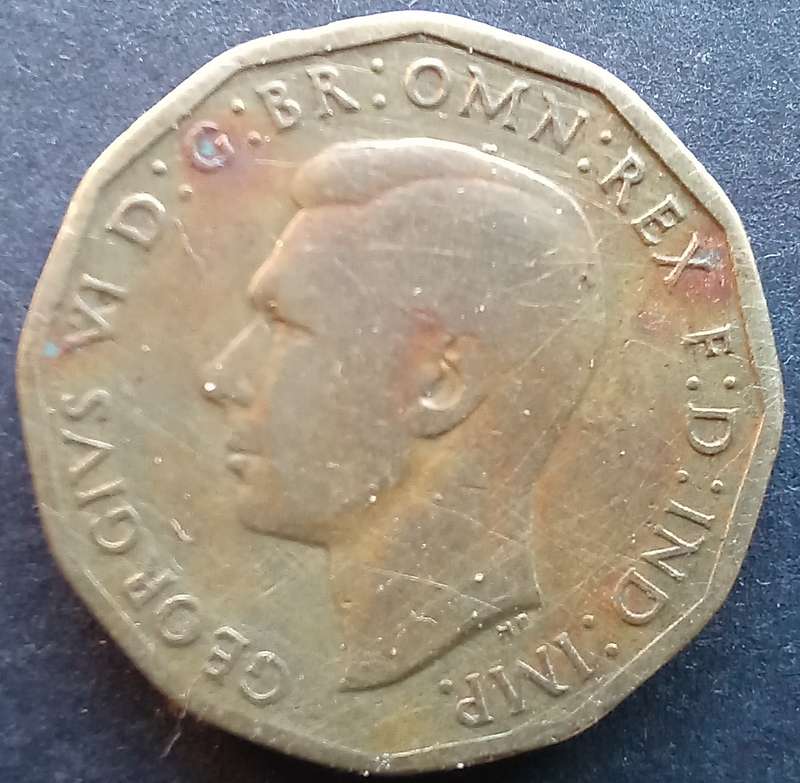 Great Britain 1944 Three Pence