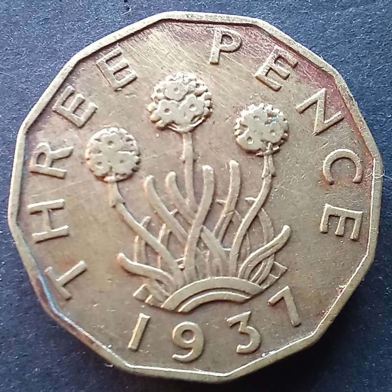 Great Britain 1937 Three Pence