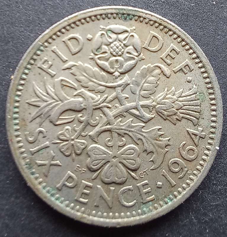 Great Britain 1964 Sixpence