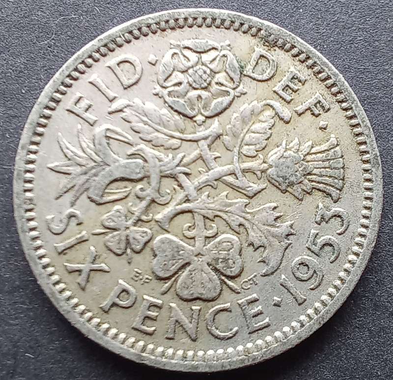 Great Britain 1953 Sixpence