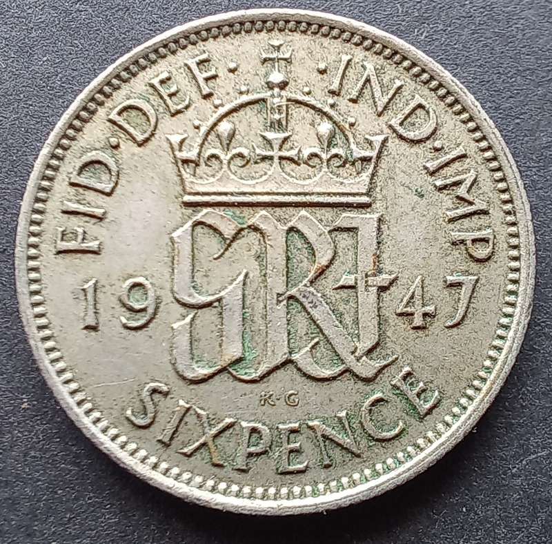 Great Britain 1947 Sixpence