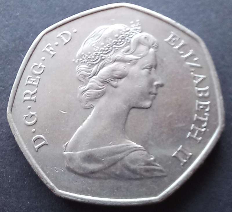 Great Britain 1973 50 Pence