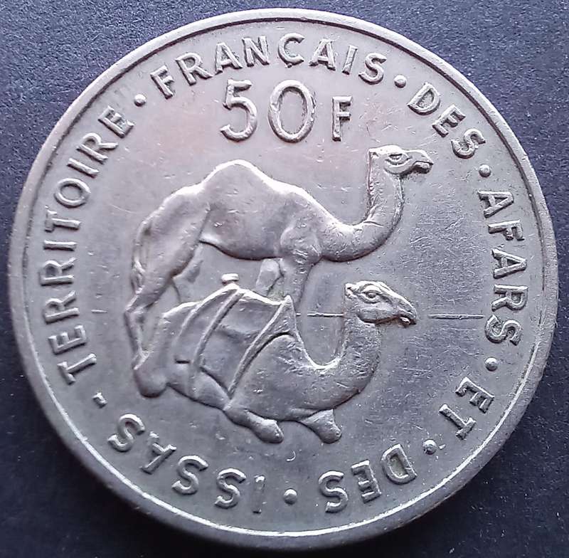 Djibouti Afars and Issas 1970 50 Franc
