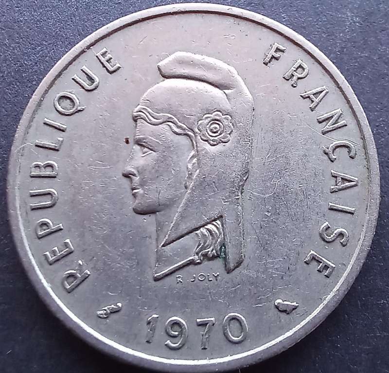 Djibouti Afars and Issas 1970 50 Franc