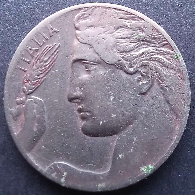 Italy 1921 R 20 Centesimi