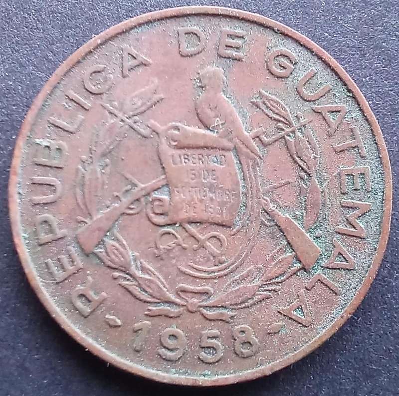 Guatemala 1958 1 Centavo