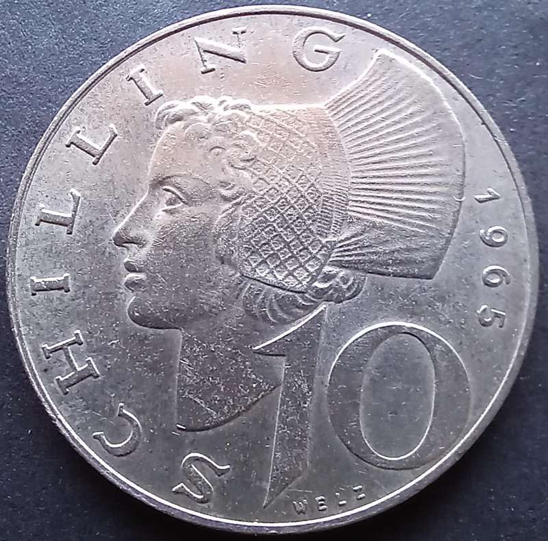 Austria 1965 10 Schilling