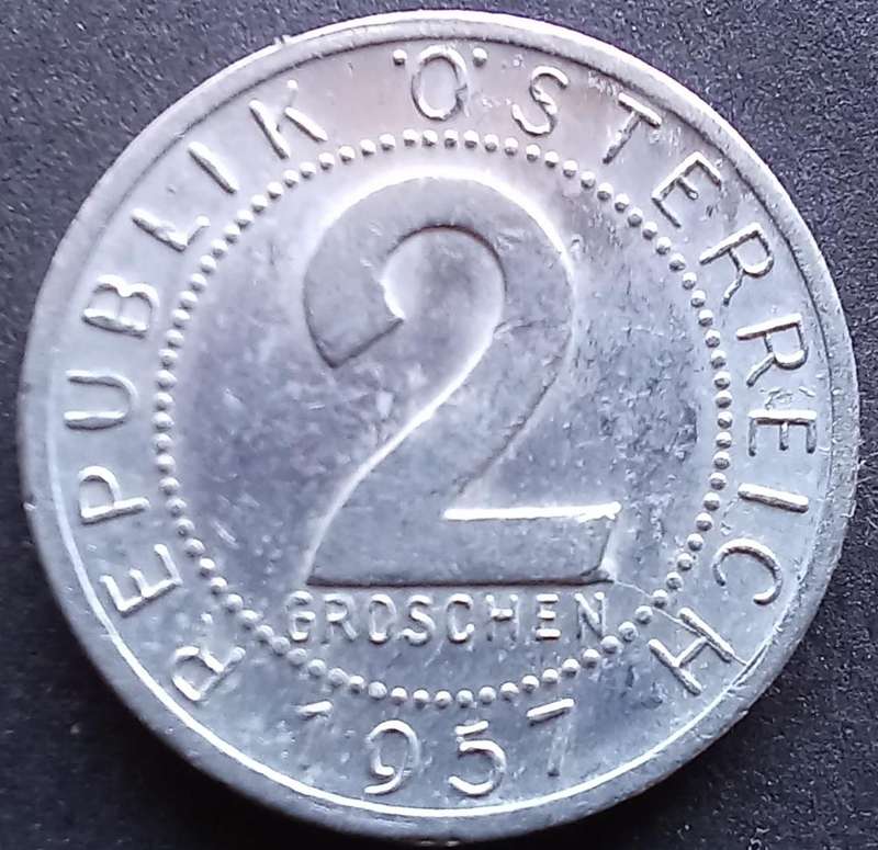 Austria 1957 2 Groschen